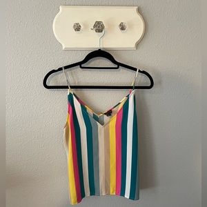 Free Press bold striped tank top